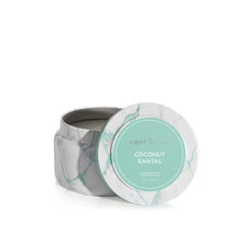 Load image into Gallery viewer, Coconut Santal Modern Marble Travel Tin Candle