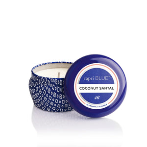 Coconut Santal Signature Blue Printed Mini Tin