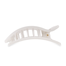 Load image into Gallery viewer, Teleties Coconut White Large Flat Rectangle Clip