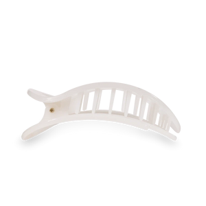 Teleties Coconut White Large Flat Round Clip