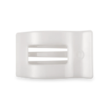 Load image into Gallery viewer, Teleties Coconut White Medium Flat Rectangle Clip