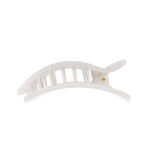 Load image into Gallery viewer, Teleties Coconut White Medium Flat Rectangle Clip