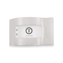 Load image into Gallery viewer, Teleties Coconut White Medium Flat Rectangle Clip