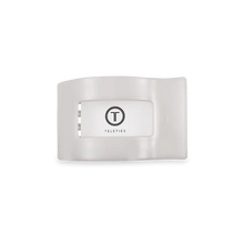 Load image into Gallery viewer, Teleties Coconut White Small Flat Rectangle Clip