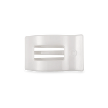 Load image into Gallery viewer, Teleties Coconut White Small Flat Rectangle Clip