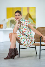 Load image into Gallery viewer, CROSBY Wilhelmina Dress | Woodcut Floral
