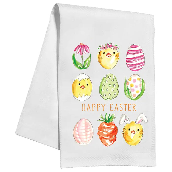 Easter Eggs & Chicks Kitchen Towel