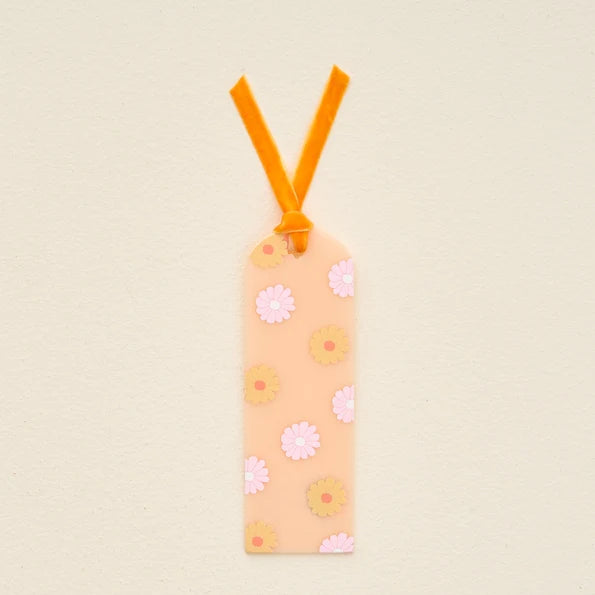 Acrylic Bookmark | Darling Daisy Peach
