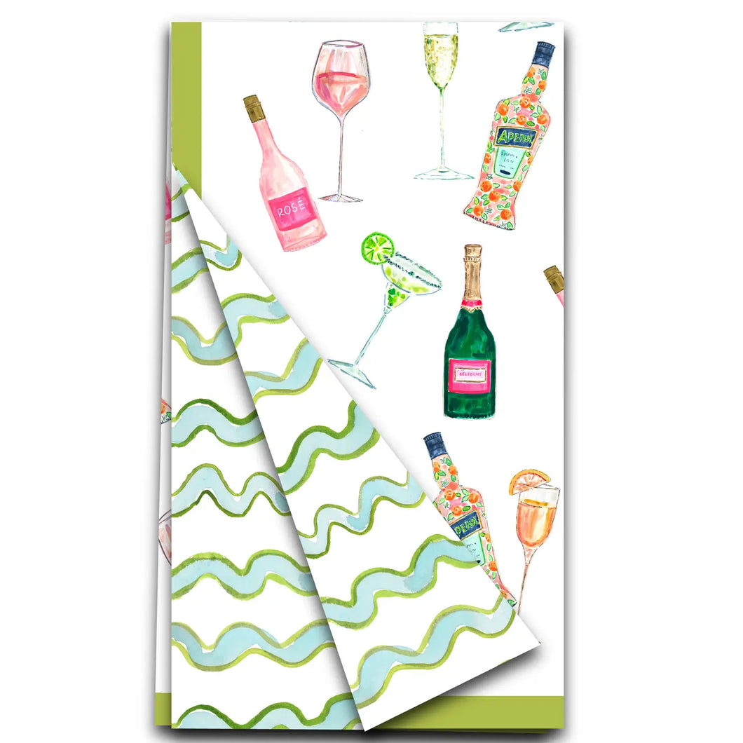 Double Sided Cocktails Tea Towel