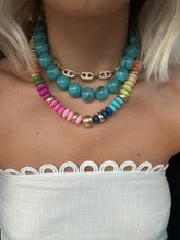 Load image into Gallery viewer, Neutral Beaded Disc Necklace