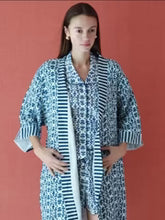 Load image into Gallery viewer, Brooks Avenue Bathrobe  | Navy Chintz