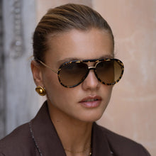 Load image into Gallery viewer, FREYRS Shay Sunglasses | Tortoise / Light Green