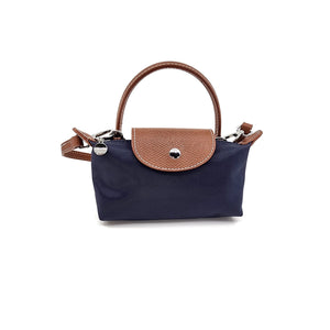 Navy Nylon Mini Tote