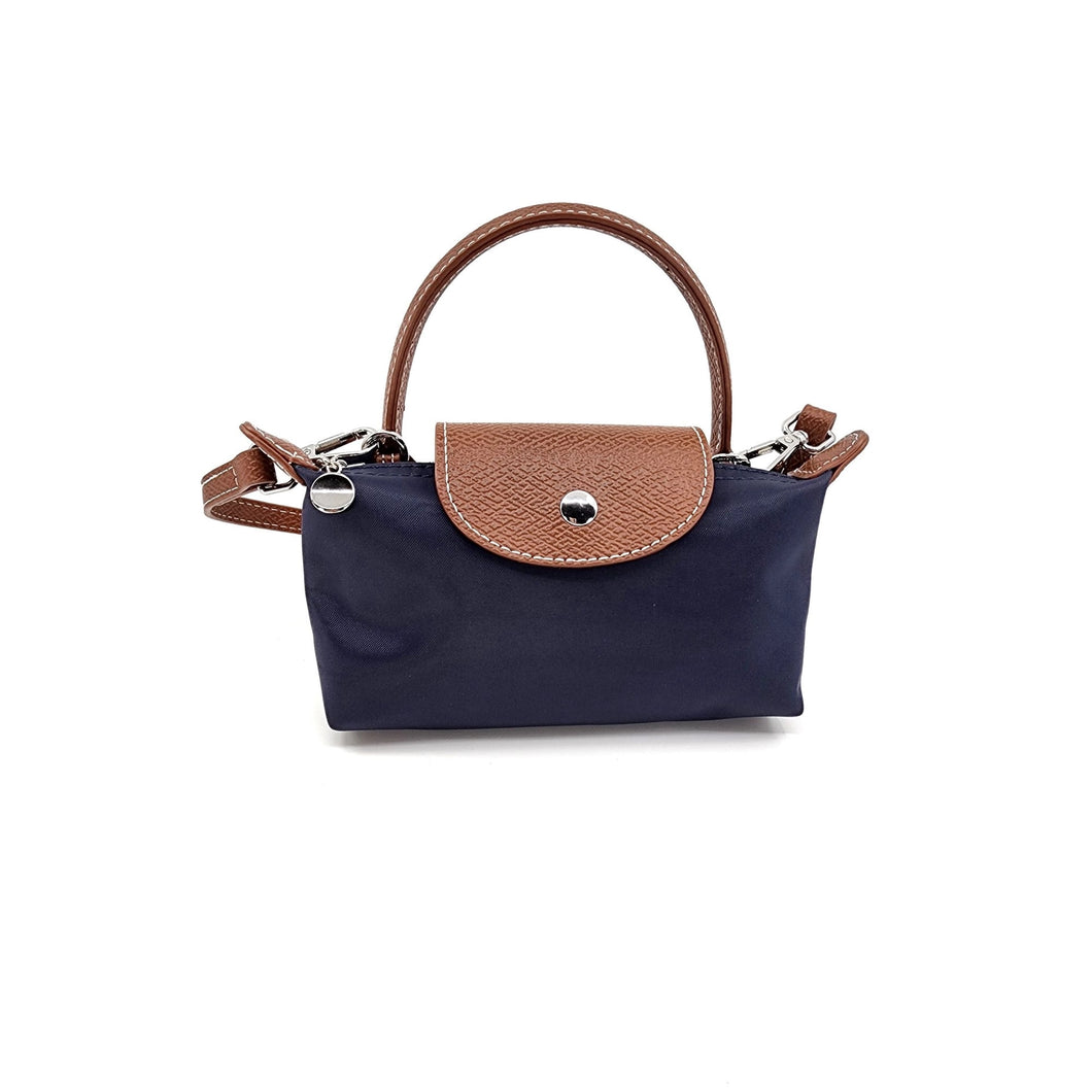 Navy Nylon Mini Tote