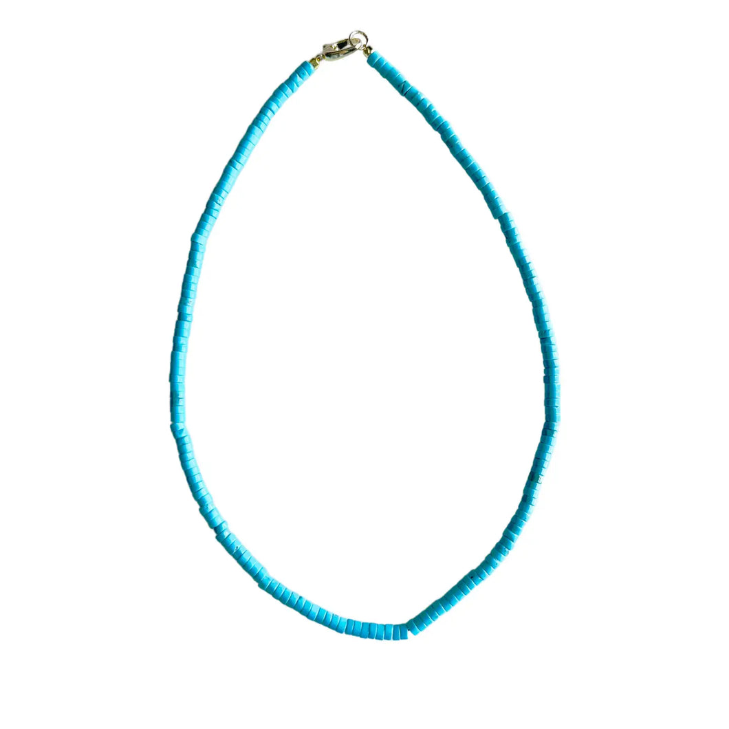 Turquoise Sullivan Heishi Gemstone Necklace
