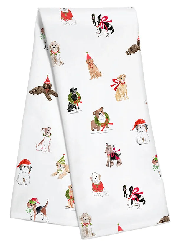Christmas Dogs Kitchen Towel