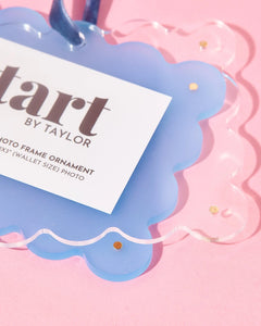 Tart by Taylor Denim Blue Acrylic Frame Ornament