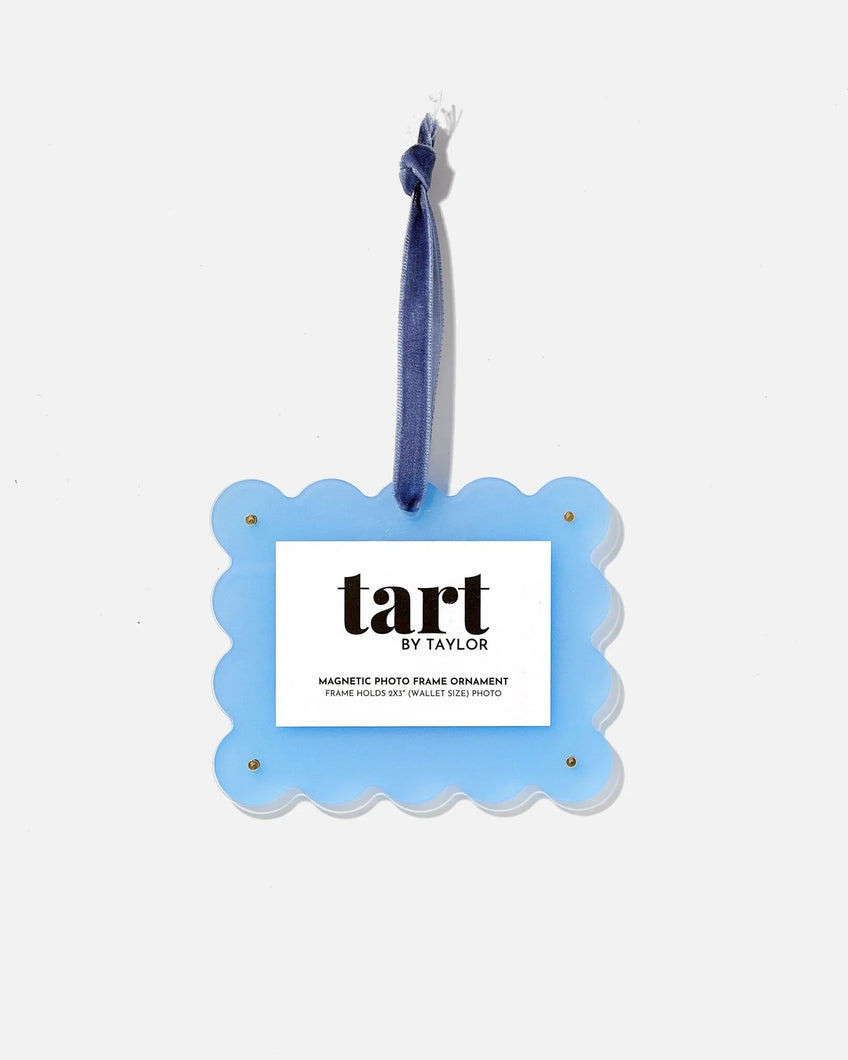 Tart by Taylor Denim Blue Acrylic Frame Ornament