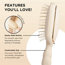 Load image into Gallery viewer, Teleties Detangler Hair Brush for Fine Hair – Tan