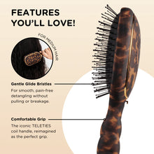 Load image into Gallery viewer, Teleties Detangler Hair Brush for Medium Hair – Tortoise