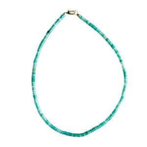 Green Aventurine Sullivan Heishi Gemstone Necklace