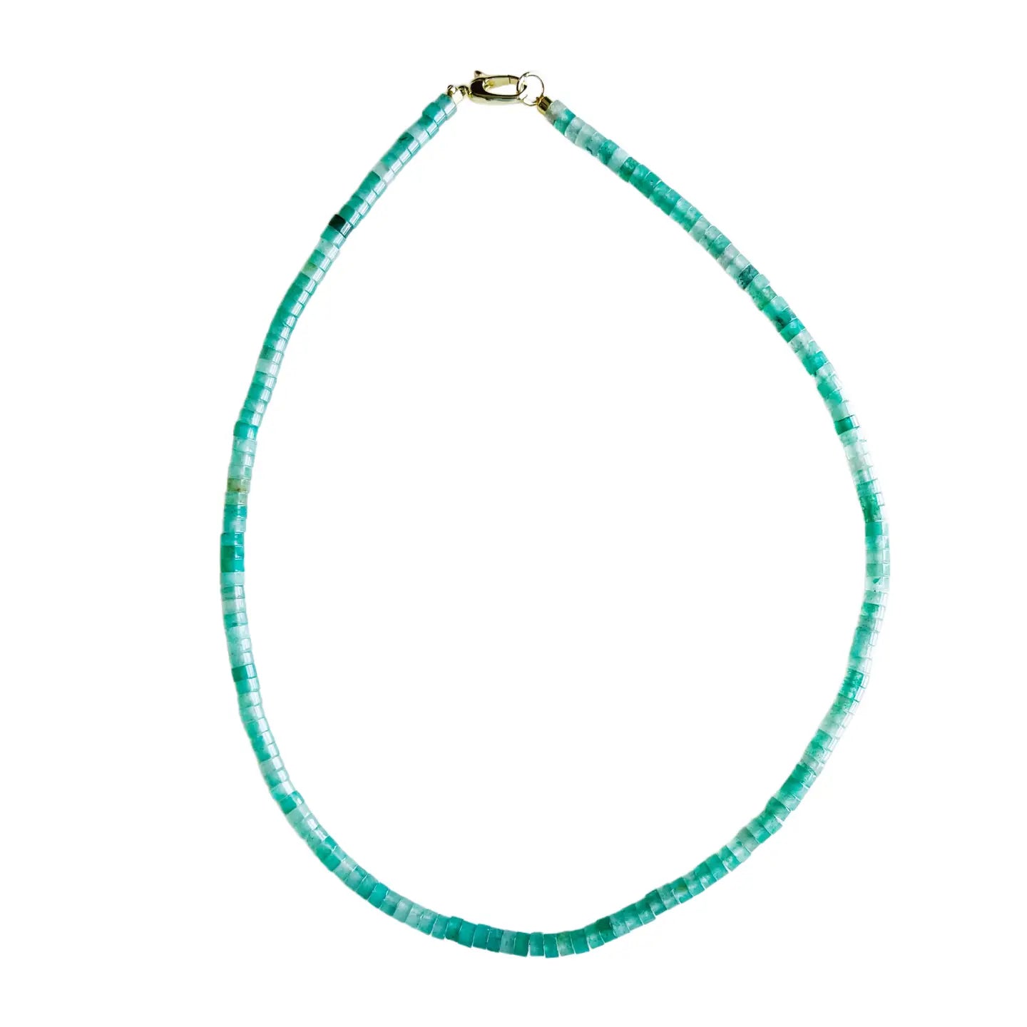 Green Aventurine Sullivan Heishi Gemstone Necklace