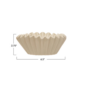 Stoneware Fluted Bowl