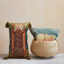 Load image into Gallery viewer, Tibetan Tiger Lumbar Tassel Pillow