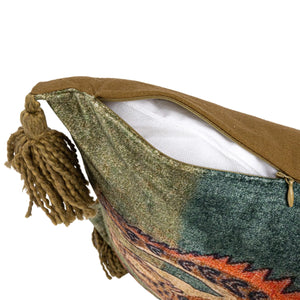 Tibetan Tiger Lumbar Tassel Pillow