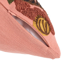 Load image into Gallery viewer, Embroidered Tiger Floral Pillow