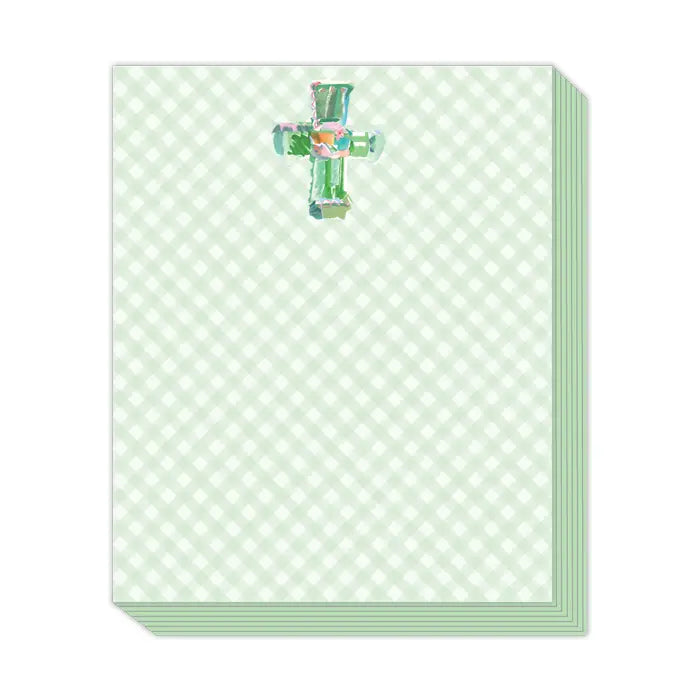 Green Cross on Gingham Short Stack