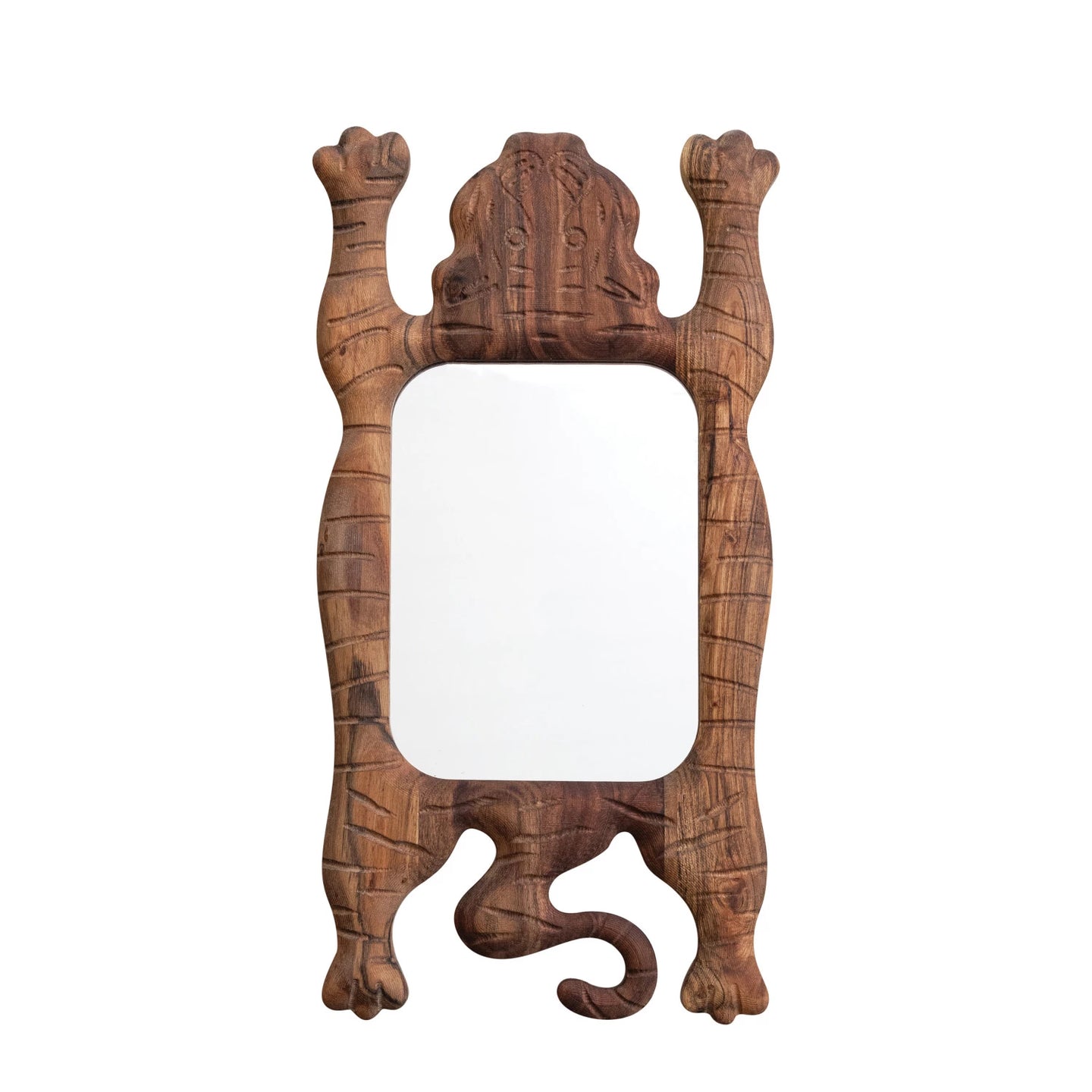 Tibetan Tiger Shaped Wall Mirror
