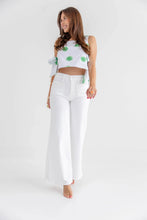 Load image into Gallery viewer, Dottie Hart Tally Tie Side Top - Del Ray Dot - Grand Bahama Green