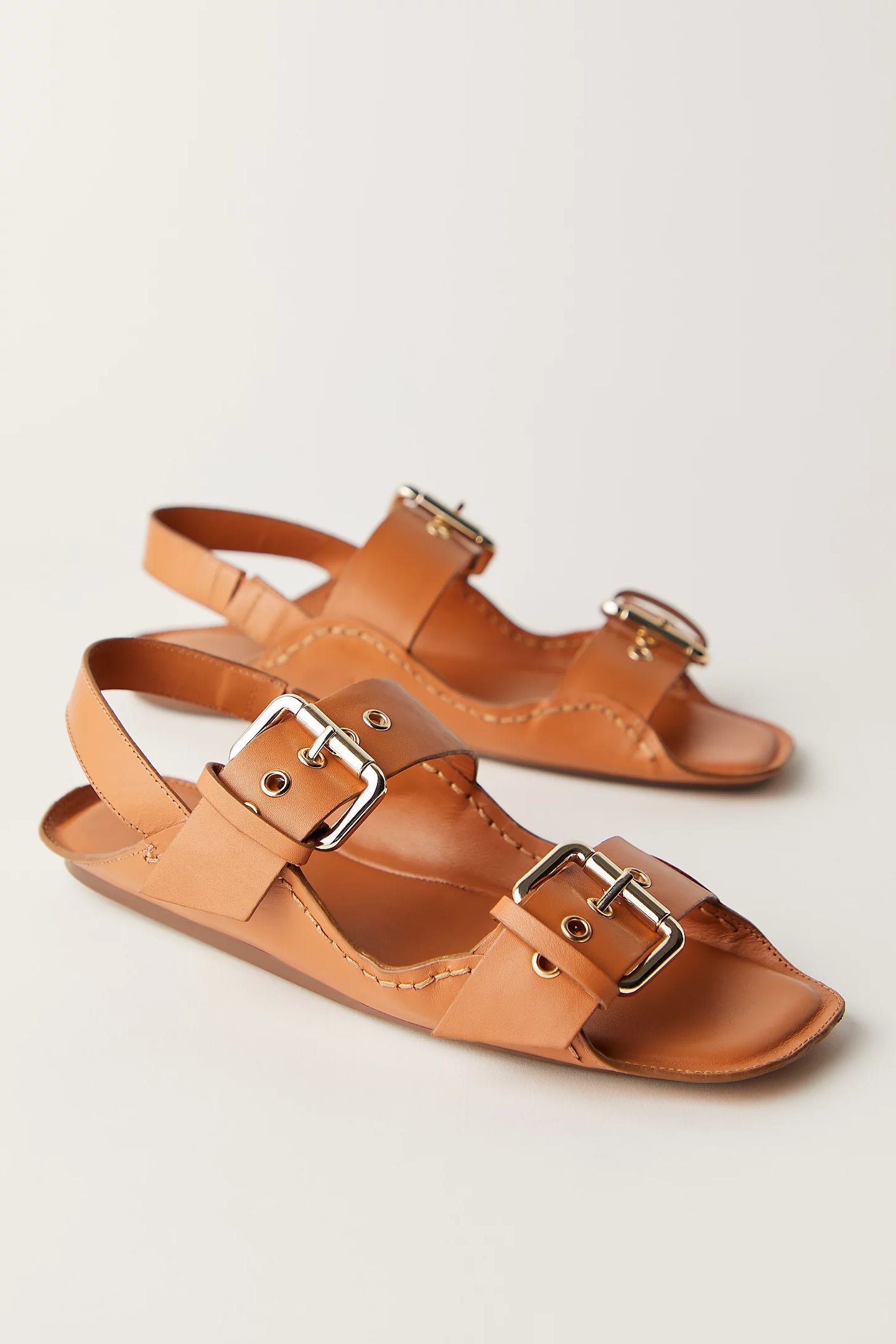 Free People Blossom Buckle Sandal | Luggage Leather