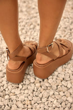 Load image into Gallery viewer, Free People Hazel Flatform Sandal | Latte Leather