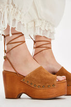 Load image into Gallery viewer, Free People Front Row Wrap Clog in Vachetta Voyage Suede