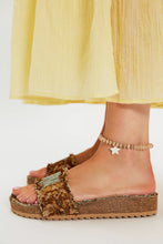Load image into Gallery viewer, Free People Woven Wonders Footbed | Agua Fresca Combo