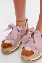 Load image into Gallery viewer, Free People Chapmin Espadrille Sneaker in Pearl Blush Combo