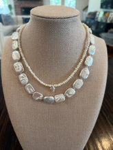 Load image into Gallery viewer, Chunky Square Freshwater Pearl Necklace
