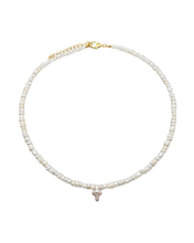 Load image into Gallery viewer, Freshwater pearl Cross Pendant Necklace