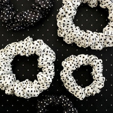 Load image into Gallery viewer, Teleties Polka Dot Party Small Silk Scrunchie