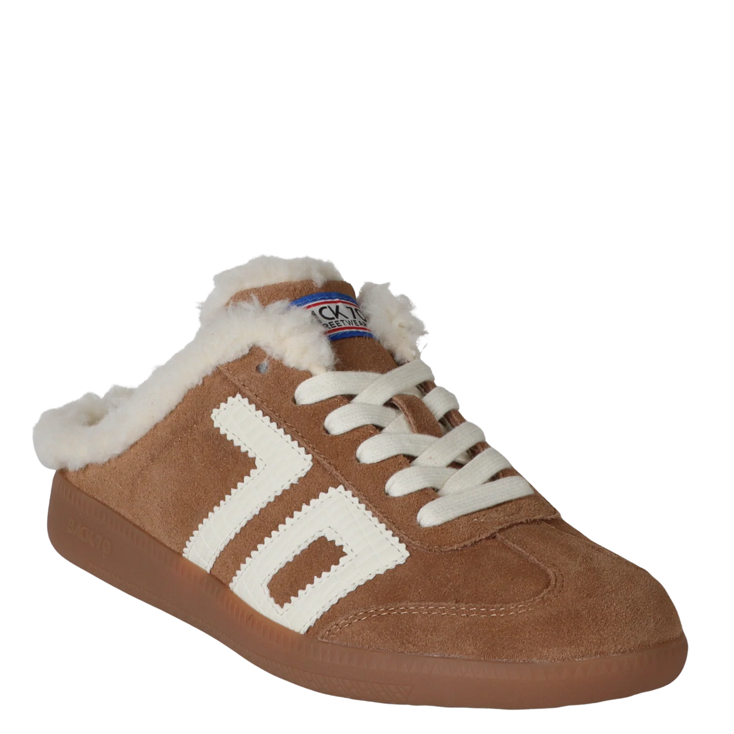 Back 70 Easter FL in Tobacco White Backless Sneakers