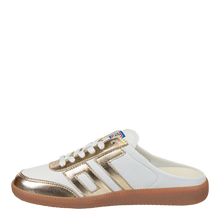 Load image into Gallery viewer, Back 70 Easter in Metallic Gold Backless Sneakers