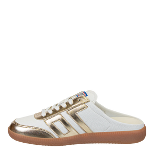 Back 70 Easter in Metallic Gold Backless Sneakers