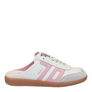 Back 70 Easter in White Pink Backless Sneakers