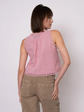 Load image into Gallery viewer, Alia Sleeveless Button Up Top | Petal Pink