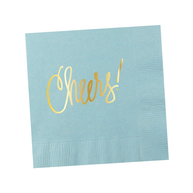 Cheers! Napkins | Light Blue