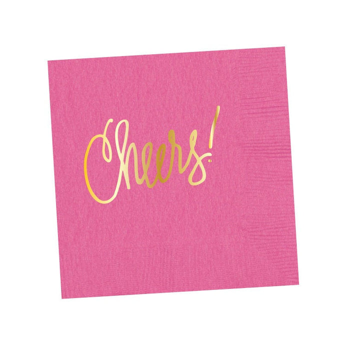 Cheers! Napkins | Happy Pink