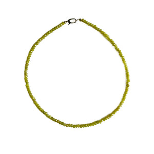 Lemon Jade Dainty Candy Gemstone Necklace
