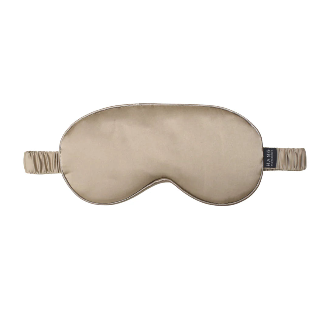 Taupe Satin Eye Mask